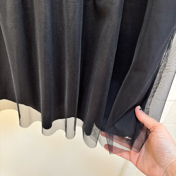 Speechless Black Lace Tulle Whimsigoth Junior Small Dress Zipper Back - Picture 3 of 7